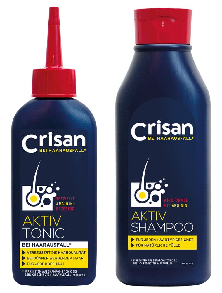 CRISAN Aktiv Shampoo und Aktiv Tonic gegen Haarausfall